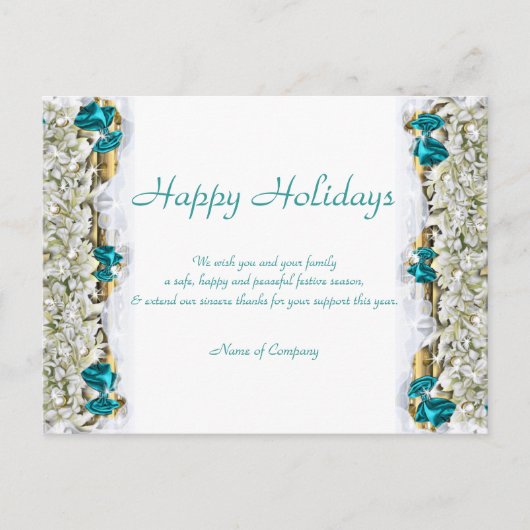 Kerst gezegden en Xmas Corporate bedankt Briefkaart (Voorkant)