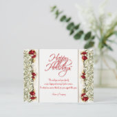 Kerst gezegden Xmas Corporate bedankt Briefkaart (Staand voorkant)