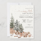 Kerst gezellig Baby shower uitnodiging (Voorkant)