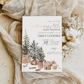 Kerst gezellig Baby shower uitnodiging