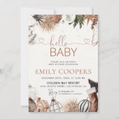 Kerst gezellig Baby shower uitnodiging (Voorkant)