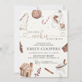 Kerst gezellig Baby shower uitnodiging (Voorkant)