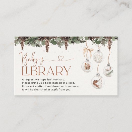 Kerst Gezellige Boeken voor baby Enclosure Kaart (Voorkant)