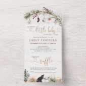 Kerst Gezellige Luier Raffle Alles In Een Uitnodig All In One Uitnodiging (Binnen)