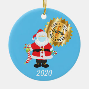 Kerst gezichtsmasker Kerstman Kerstmannetje-ificat Keramisch Ornament