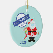 Kerst gezichtsmasker Sinterklaas Sinterklaas-ized Keramisch Ornament (Rechts)