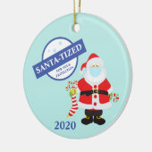 Kerst gezichtsmasker Sinterklaas Sinterklaas-ized Keramisch Ornament (Links)