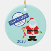 Kerst gezichtsmasker Sinterklaas Sinterklaas-ized Keramisch Ornament (Achterkant)