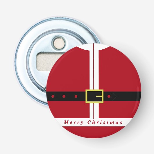 Kerst Gift Bottle Opener Grappig Santa Design (Voorkant)