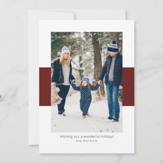 Kerst Gift Box Collage met Lint Boog Feestdagenkaart (Achterkant)