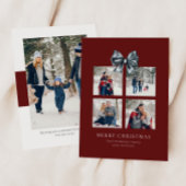 Kerst Gift Box Collage met Lint Boog Feestdagenkaart