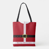 Kerst Gift Canvas tas Sinterklaas Grappig (Achterkant)