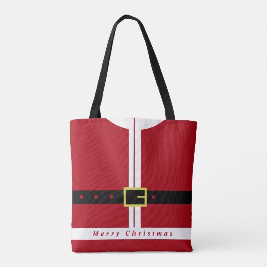 Kerst Gift Canvas tas Sinterklaas Grappig (Achterkant)