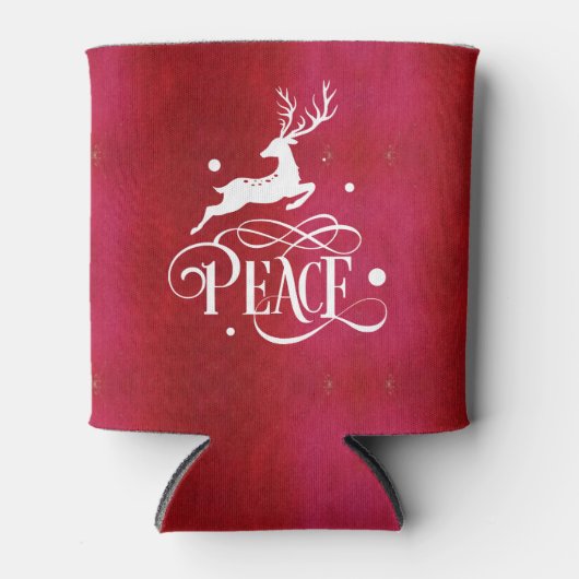 Kerst Gift Exchange Personaliseer Naam Tall Blikjeskoeler (Voorkant)