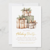 Kerst Gift Exchange White Elephant Party Kaart (Voorkant)