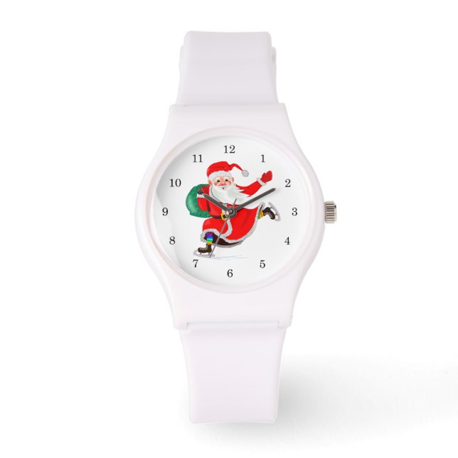 Kerst Gift Horloge met Sinterklaas (Voorkant)