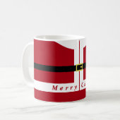 Kerst Gift Mok Grappig Santa Design (Voorkant links)