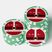 Kerst Gift Poker Chips met Grappig Santa Design (Opstapeling)