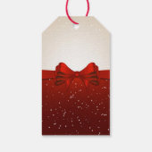 Kerst Gift Tags/rood lint Cadeaulabel (Achterkant)