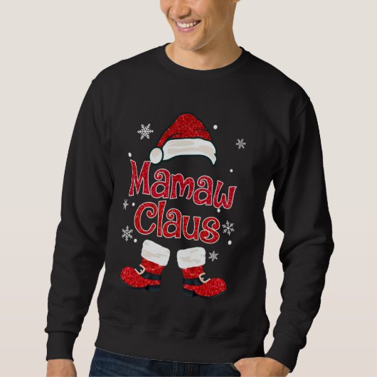 Kerst Gigi Claus Grootmoeder Tante Moeder Daugh Trui (Voorkant)