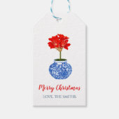 Kerst Ginger Jar Gift Labels Cadeaulabel (Voorkant)