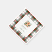 Kerst Gingerbread Baby shower Cocktail servet (Hoek)