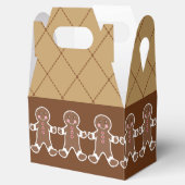 Kerst Gingerbread Boys Gift Box Bedankdoosjes (Geopend)