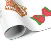 Kerst gingerbread cadeaupapier (Rol Hoek)
