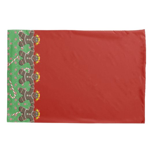 Kerst Gingerbread Cookie Meisje Naam Elizabeth Kussensloop (Achterkant)