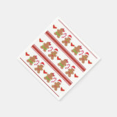 Kerst Gingerbread Cookie Party Papieren servetten (Hoek)