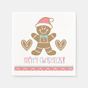 Kerst Gingerbread Cookie Party Servet