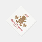 Kerst Gingerbread Cookie Party Servet (Hoek)