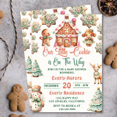 Kerst Gingerbread Cookies Baby shower Party Kaart
