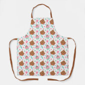 Kerst gingerbread en cupcakes schort (Voorkant)