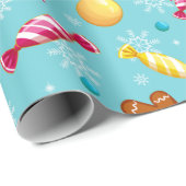 Kerst gingerbread en snoep cadeaupapier (Rol Hoek)
