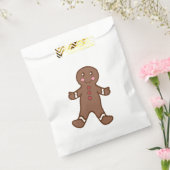 Kerst Gingerbread Favor Zak Bedankzakje (Gezegeld)