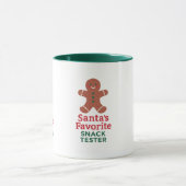 Kerst gingerbread grappige snacktester mok (Midden)