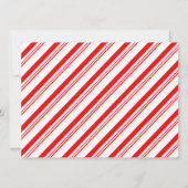 Kerst Gingerbread Heren Candy Cane Stripes Kaart (Achterkant)