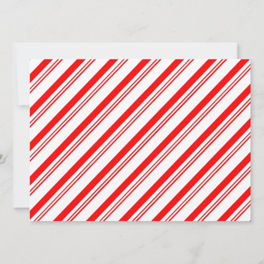 Kerst Gingerbread Heren Candy Cane Stripes Kaart (Achterkant)