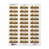 Kerst Gingerbread Heren Labels (Full Sheet)