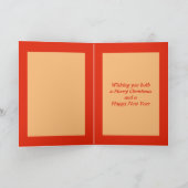 Kerst gingerbread homokoppel op maat kaart (Binnen)