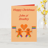 Kerst gingerbread homokoppel op maat kaart (Gele Bloem)