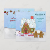 Kerst Gingerbread House Bedankt (Voorkant / Achterkant)