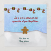 Kerst Gingerbread House Bedankt (Achterkant)