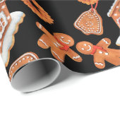 Kerst Gingerbread House Cookies Cadeaupapier (Rol Hoek)