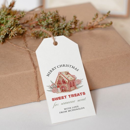 Kerst Gingerbread House Favor Cadeau Label Cadeaulabel
