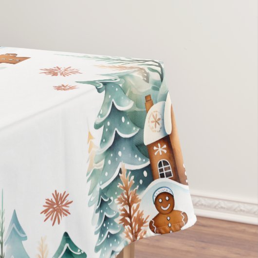 Kerst Gingerbread House Gingerbread figuur Tafelkleed (Voorbeeld)