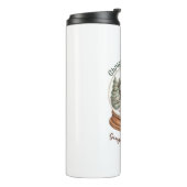 Kerst Gingerbread House Holiday Snow Wereldbol Thermosbeker (Gedraaid links)