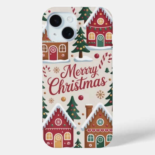 Kerst Gingerbread House iPhone / iPad case (Achterkant)