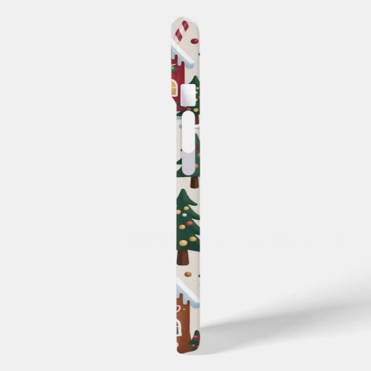 Kerst Gingerbread House iPhone / iPad case (Achterkant / Links)